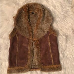 Brown Fur Vest